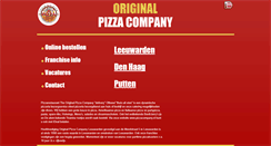 Desktop Screenshot of pizzacompany.nl