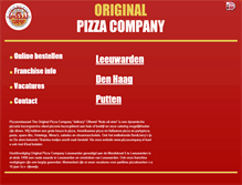 Tablet Screenshot of pizzacompany.nl